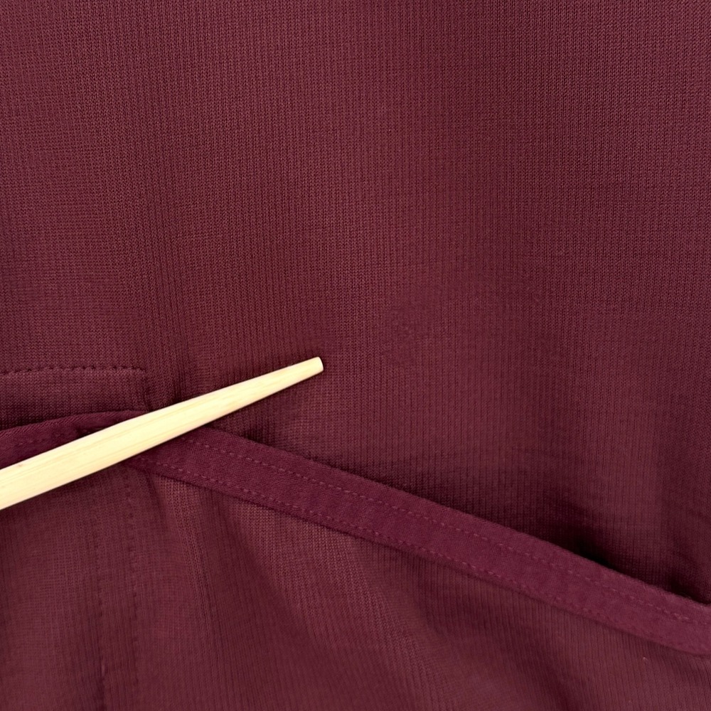 RAPHA Long Sleeve Jersey Women Medium Burgundy Cycling Merino Wool Blend Zip Up - Picture 14 of 16